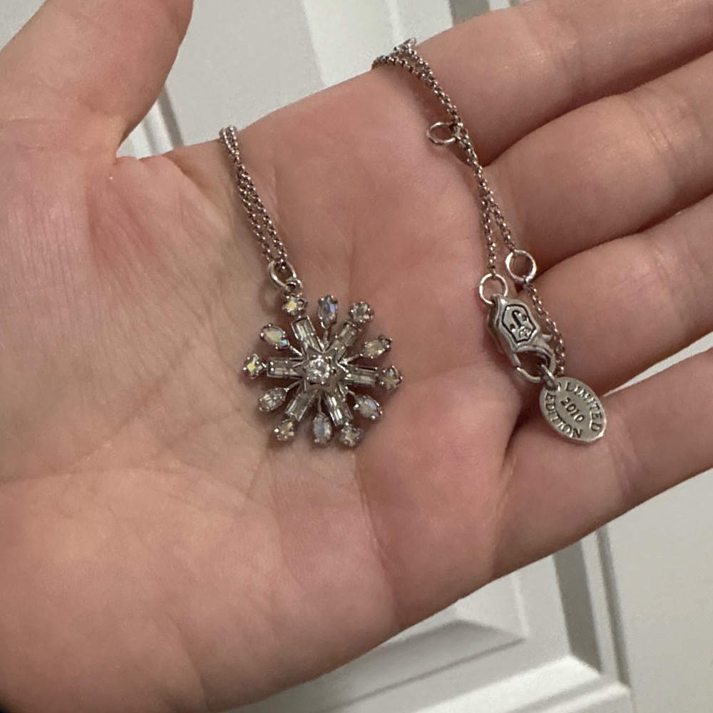 Juicy Couture Silver Snowflake Necklace